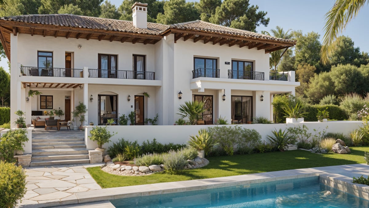 Mediterranean house with garden and pool