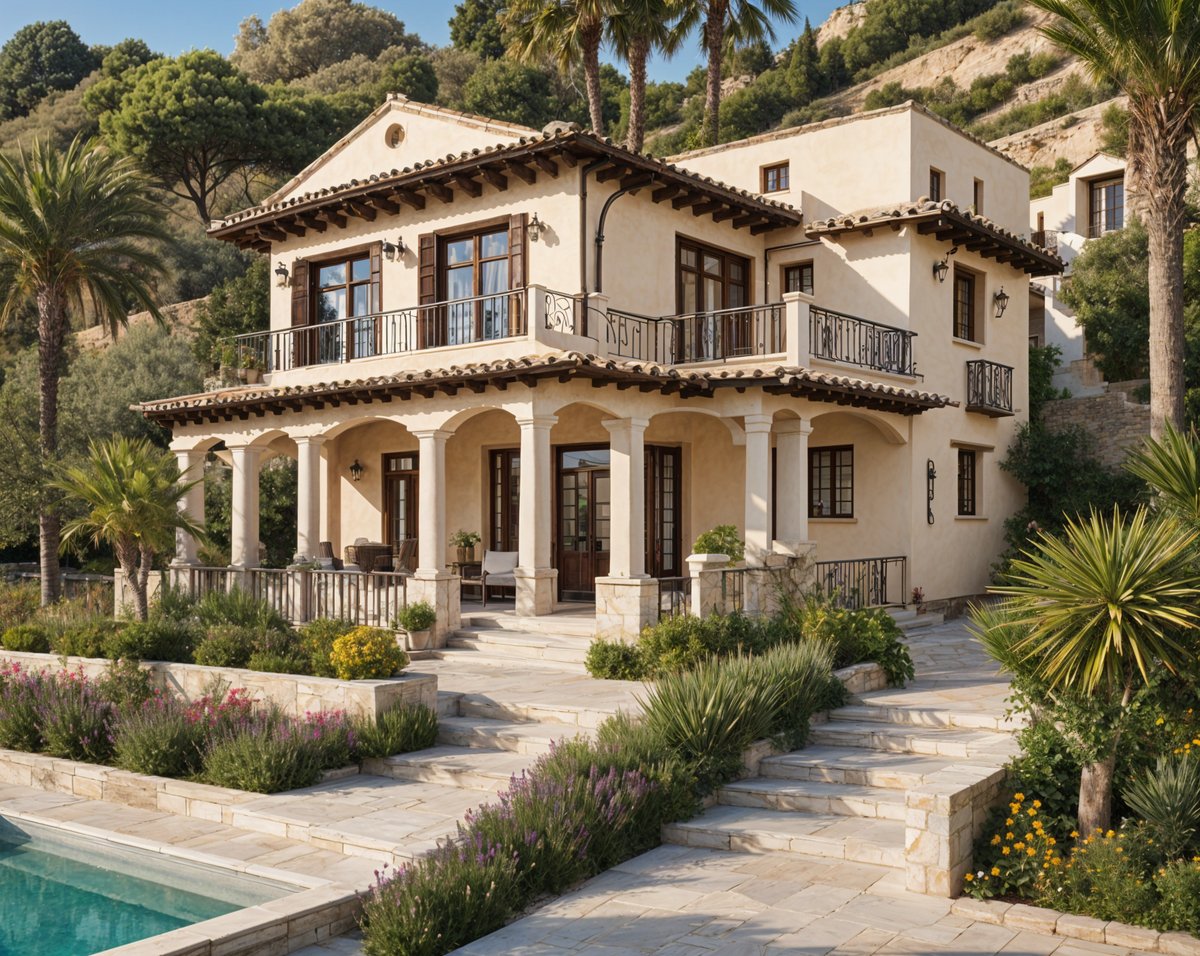 Mediterranean house with garden and pool