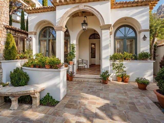 Mediterranean house with garden and patio