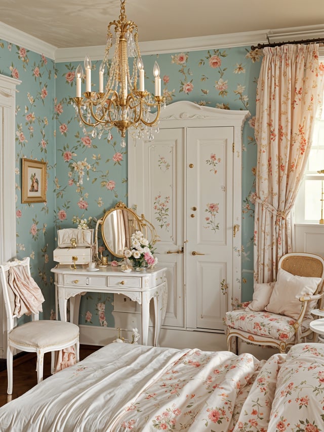 Floral Bedroom - Design Ideas AI