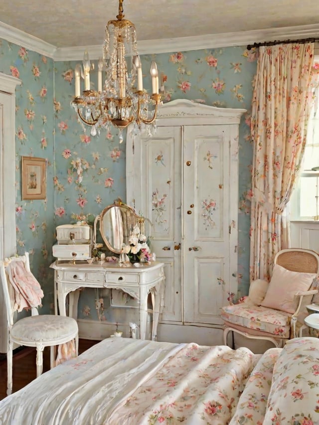 Floral Bedroom - Design Ideas AI