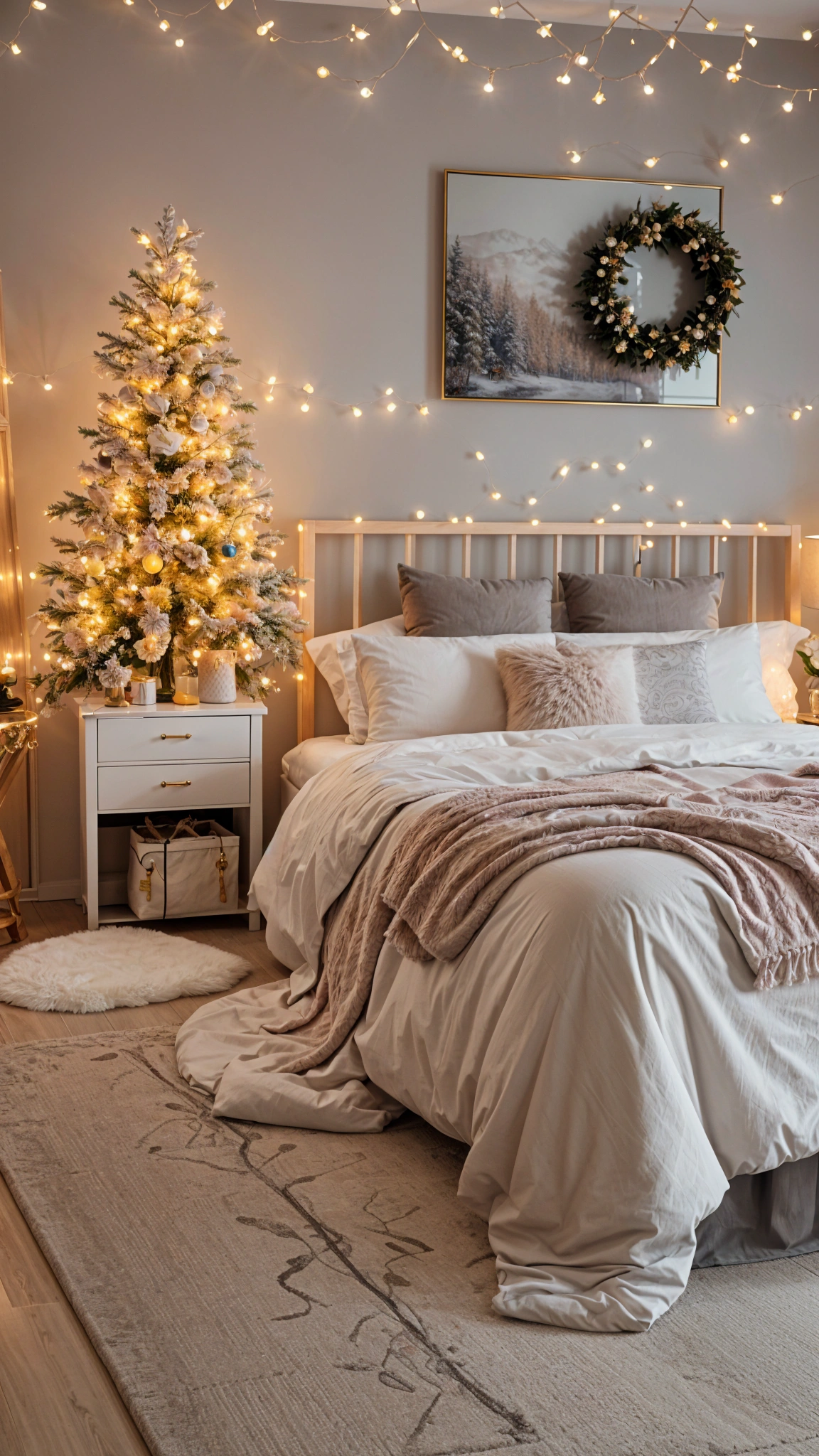 Cozy Christmas Bedroom - Design Ideas AI